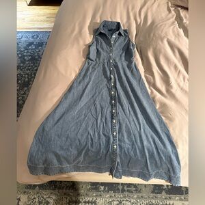 Veronica Beard Fuller Denim Midi-Dress. New without tags. Never worn.
